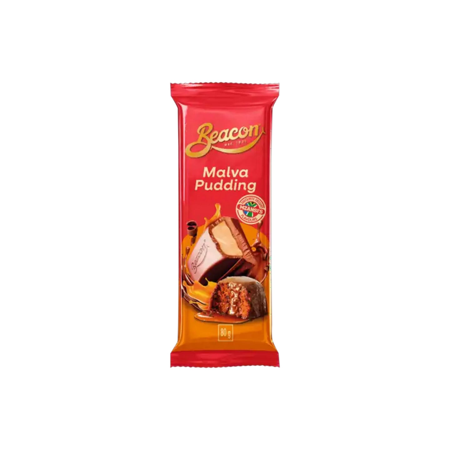 Beacon Mallow (Malva) Pudding Chocolate Bar (80g) - South Africa