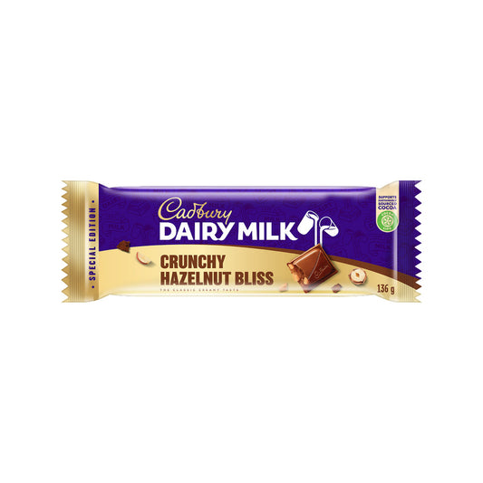 Cadbury Dairy Milk Special Edition Crunchy Hazelnut Bliss Chocolate Bar (136g) - South Africa