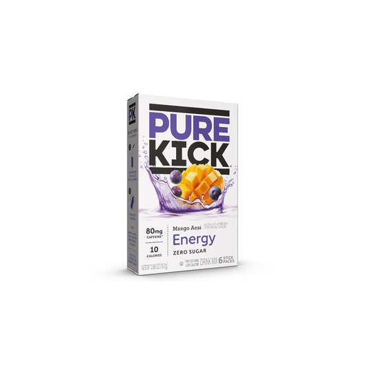 Pure Kick Energy Drink Mix Mango Acai 6-Pack (19g) - America