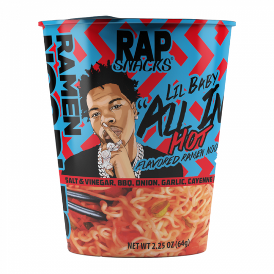 Rap Snacks All In-Hot Flavored Ramen
Noodles (64g) - America