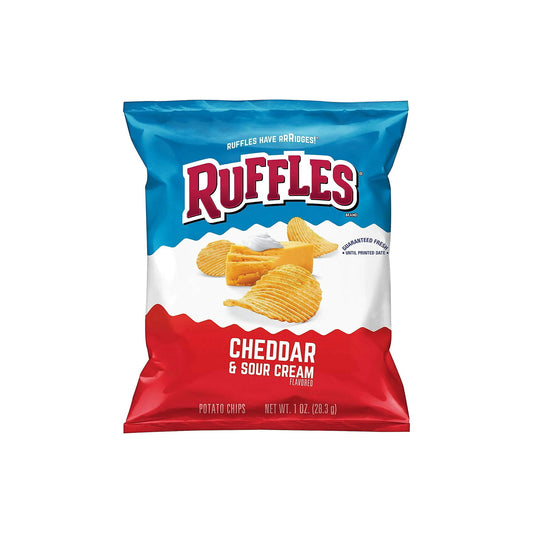 Ruffles Potato Chips Cheddar & Sour Cream (28g) - America