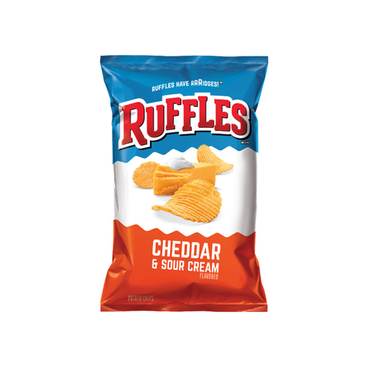 Ruffles Potato Chips Cheddar & Sour Cream (184g) - America