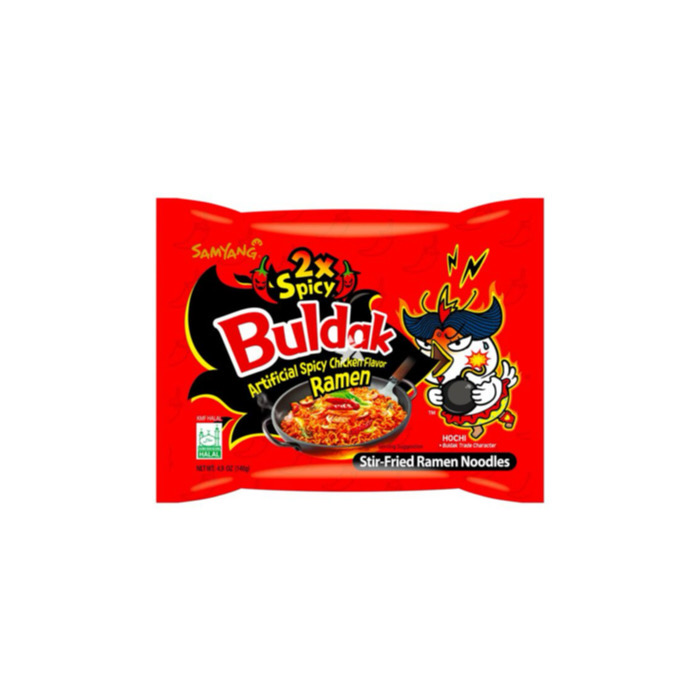 Samyang Buldak Double Spicy Hot Chicken Ramen Noodles (100g) - Japan