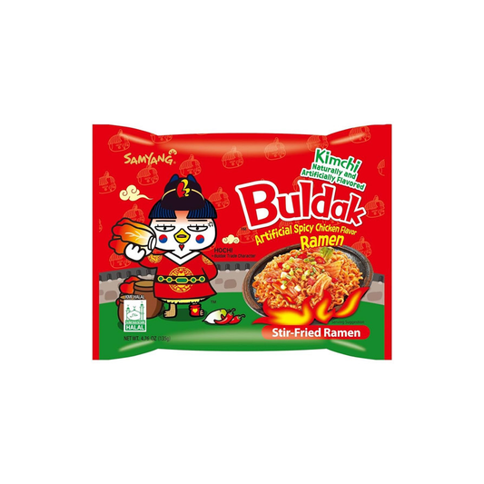 Samyang Buldak Kimchi Spicy Chicken Ramen Noodles (135g) - Korea