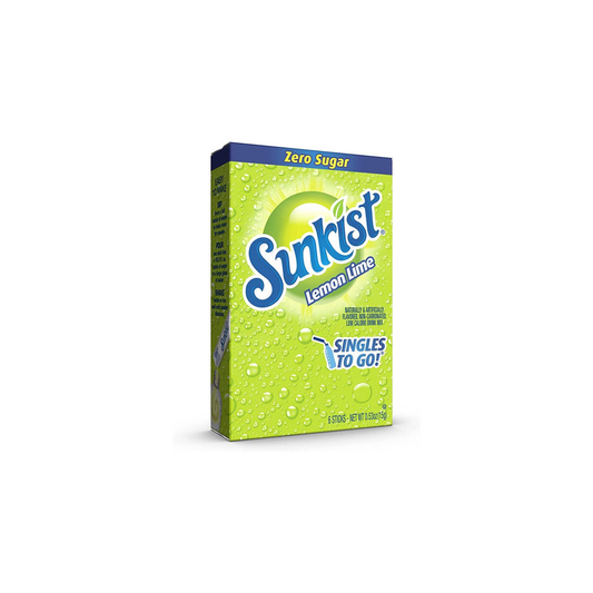 Sunkist Lemon Lime Singles To Go Drink Mix 6-Pack (15g) - America