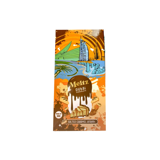 Meltz Dubai Salted Caramel Knafeh Chocolate Bar (200g) - Dubai