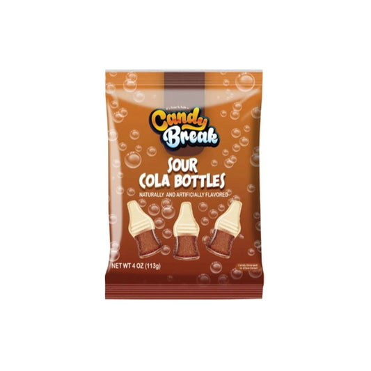 Candy Break Sour Cola Bottles Peg Bag (113g) - America