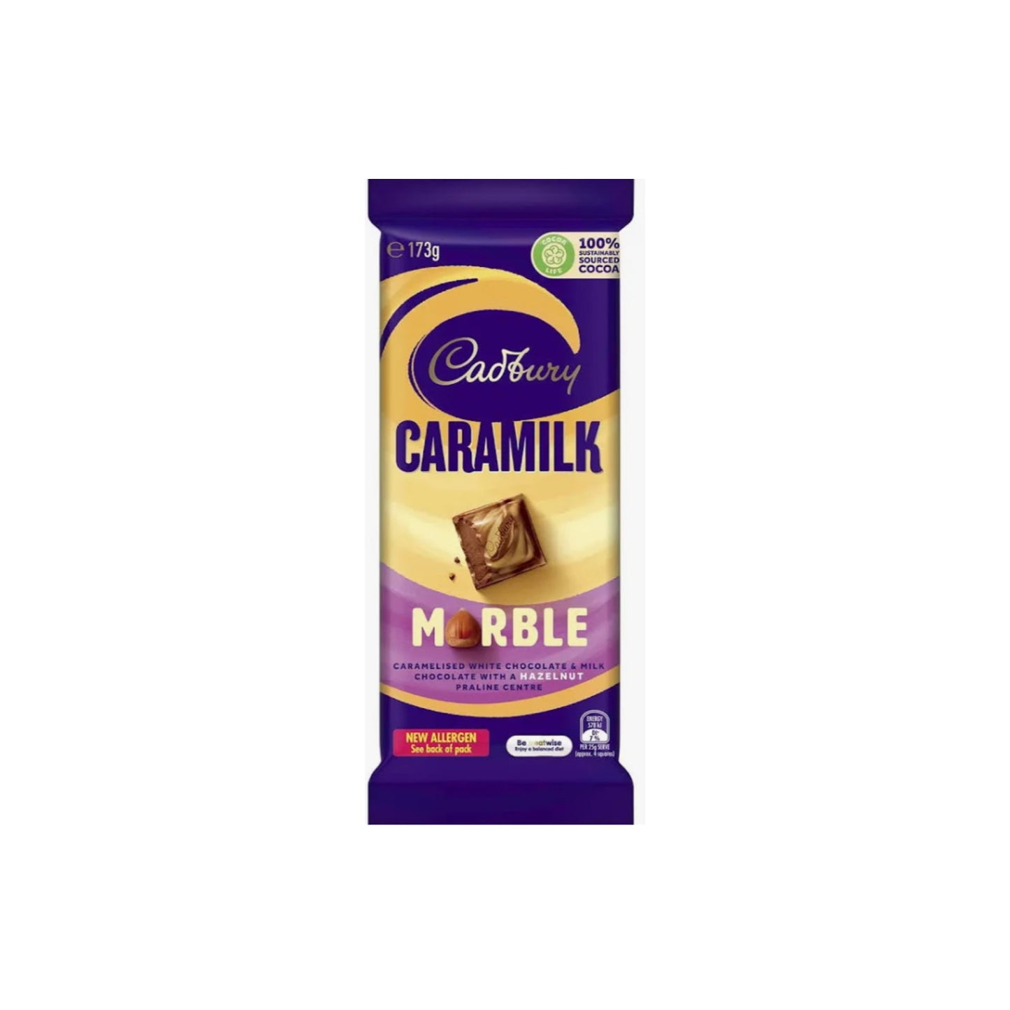 Cadbury Caramilk Marble Large Chocolate Bar (175g) - Australia