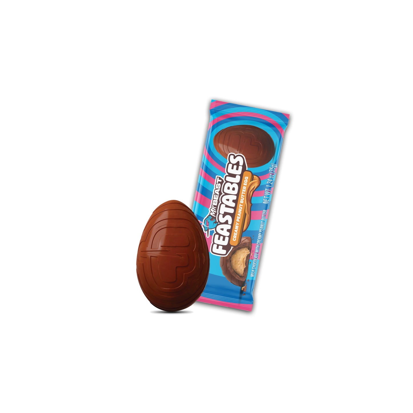 Mr Beast Feastables Creamy Peanut Butter Easter Eggs Limited Edition (35g)