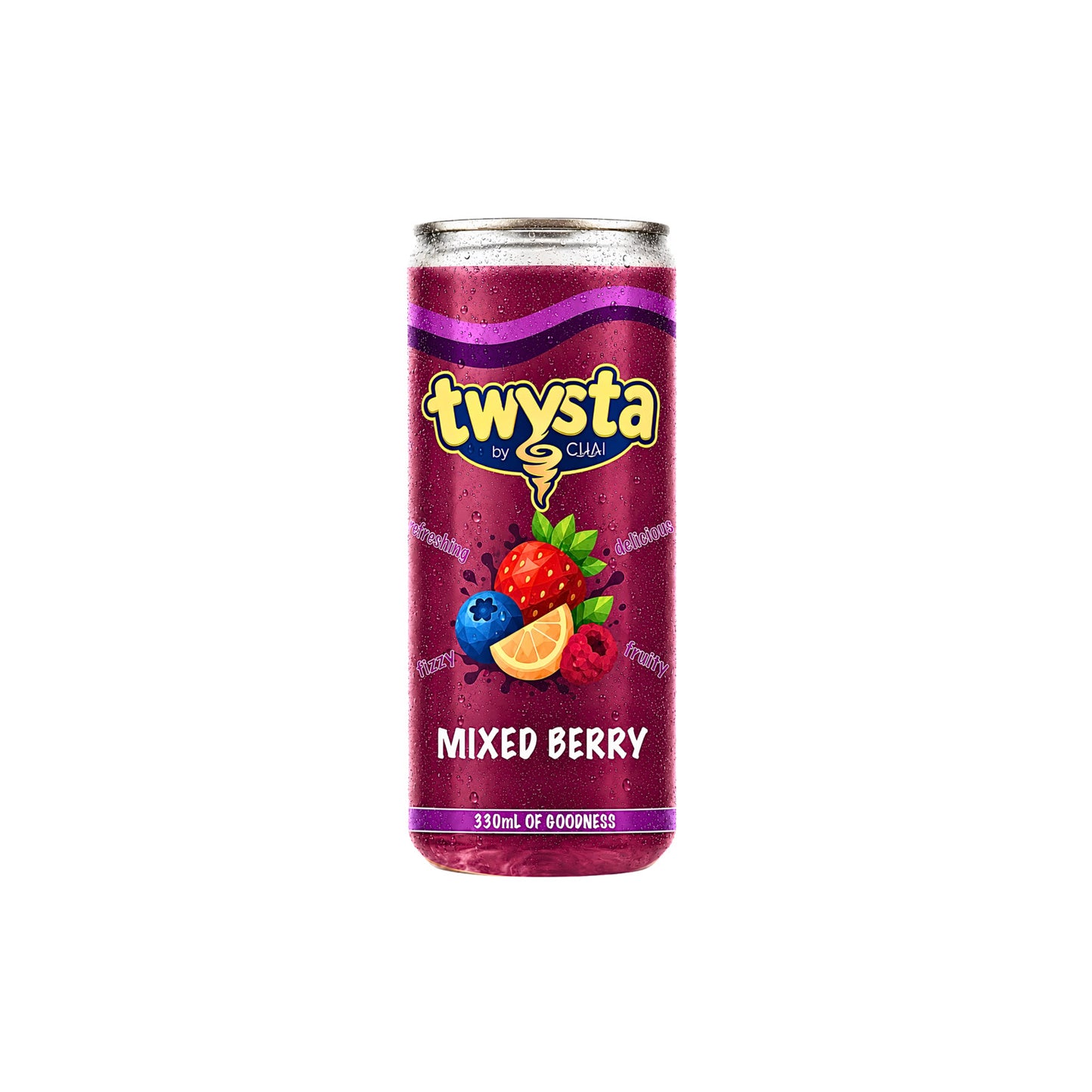 Twysta by Chai Mixed Berry Fizzy Drink (330ml) - EU