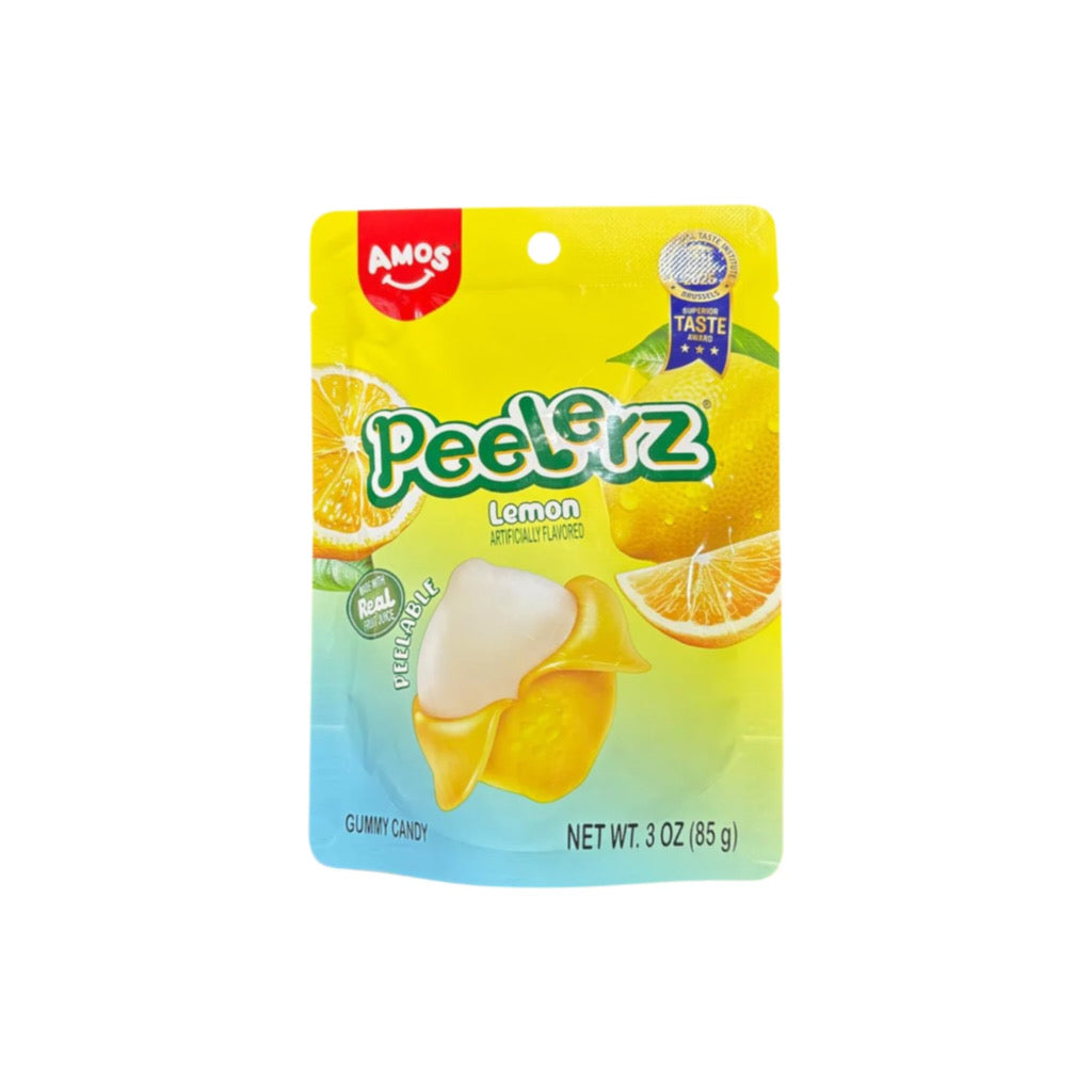 Amos Peelerz Gummy Lemon Peg Bag (85g) - America