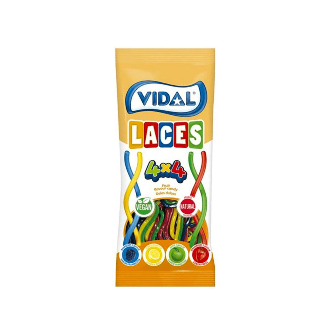 Vidal Rainbow Laces Peg Bag (85g) - Spain