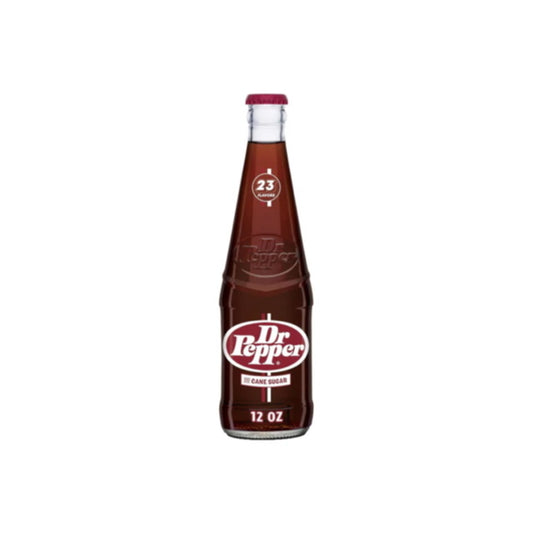 Dr Pepper Real Sugar Glass Bottle (355ml) - America