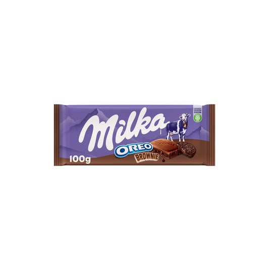Milka Oreo Brownie Chocolate Bar (100g) - Poland