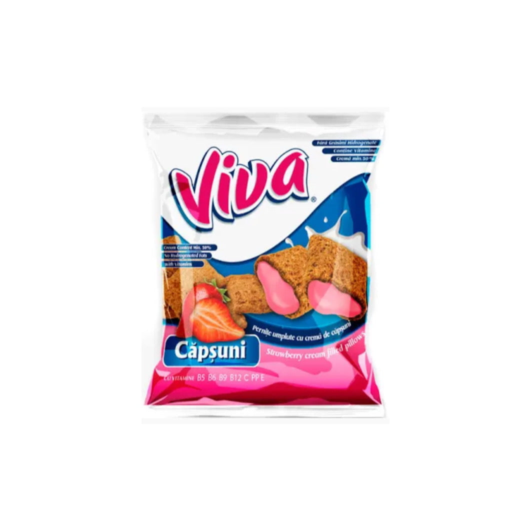 Viva Strawberry Snacks (200g) - Romania