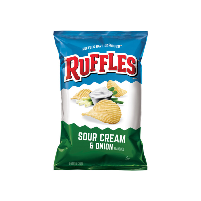 Ruffles Potato Chips Sour Cream & Onion (184g) - America