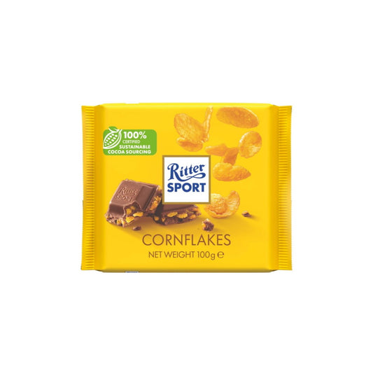 Ritter Sport Milk Chocolate With Cornflakes (100g) - Germany