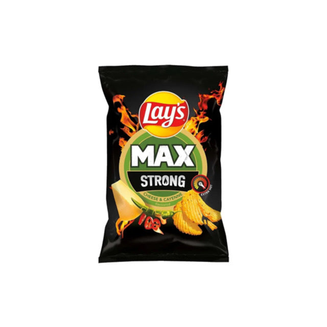 Lay’s Max Strong Cheese & Cayenne Potato Chips (120g) - EU