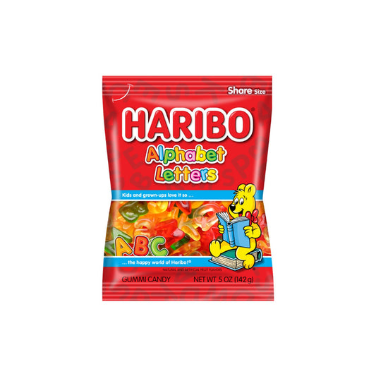 Haribo Alphabet Letters Candy Peg Bag (142g) - America