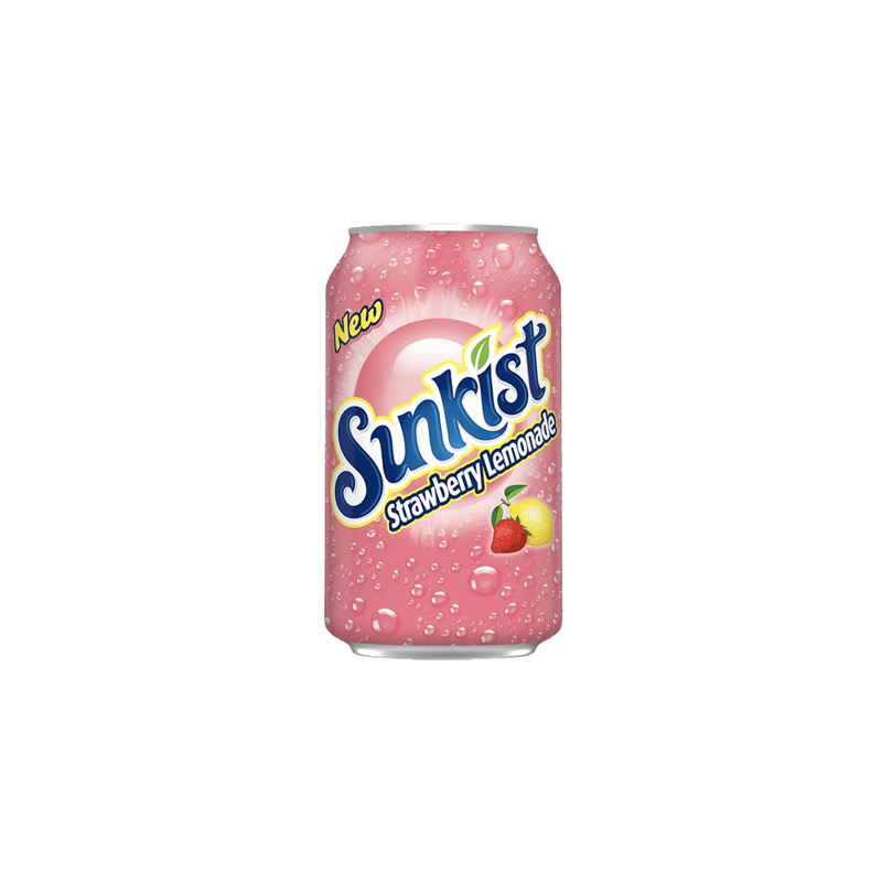 Sunkist Strawberry Lemonade Soda Can (355ml) - America