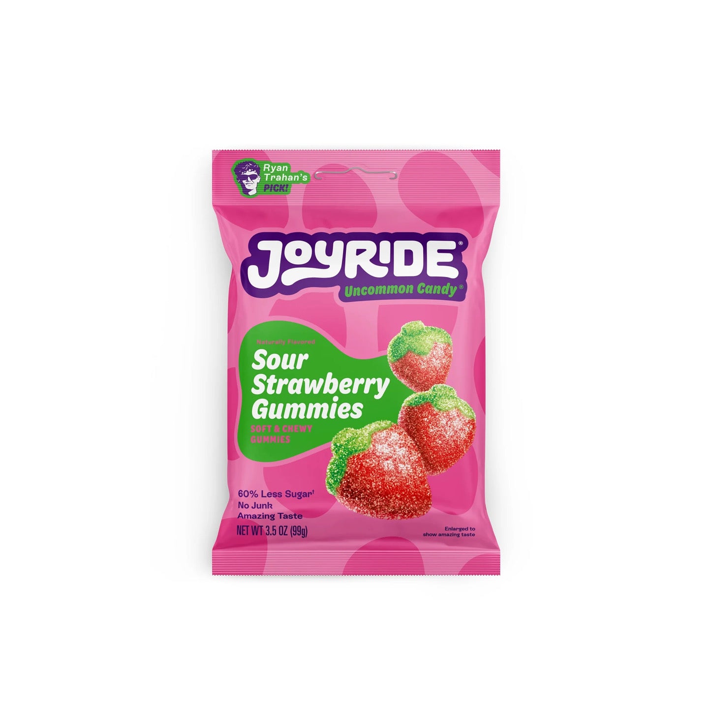 Joyride by Ryan Trahan Sour Strawberry Gummies Candy (99g) - America