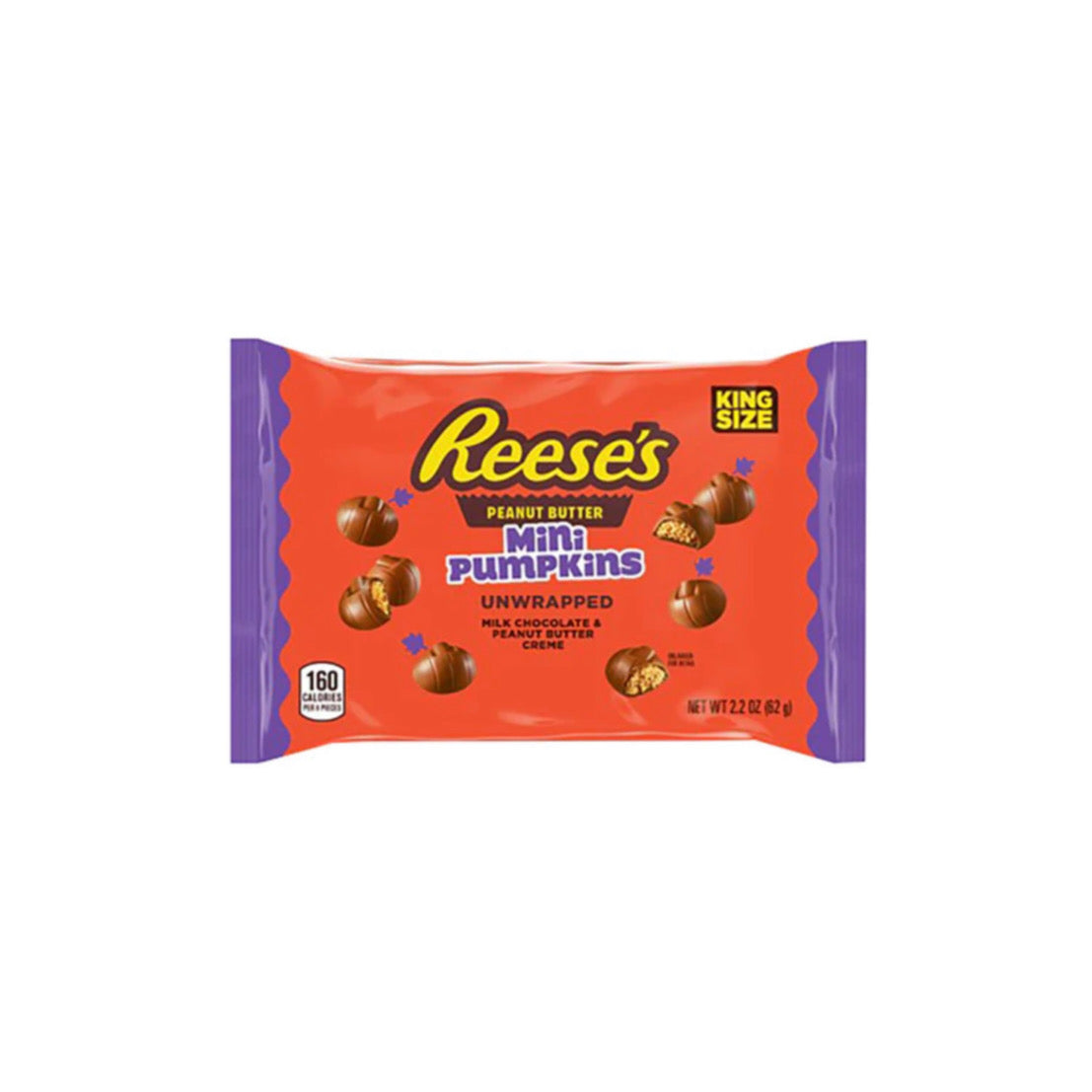 Reese’s Peanut Butter Mini Pumpkins Unwrapped (62g) - America