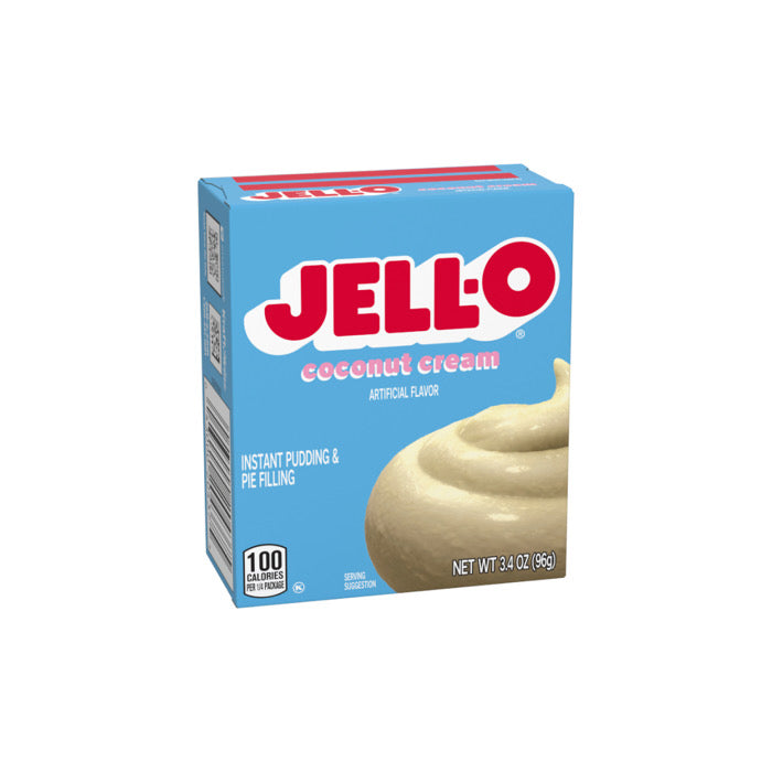 Jell-O Coconut Cream Instant Pudding & Pie Filling Mix (96g) - America