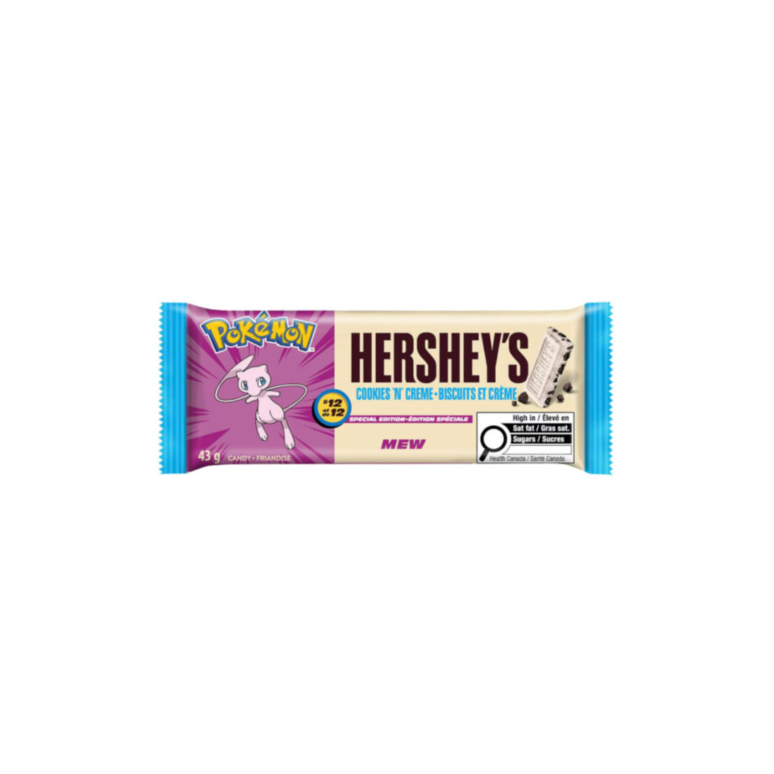 Hershey's Special Edition Pokemon Cookies n Creme (43g) - Canada (1x RANDOMLY SELECTED)
