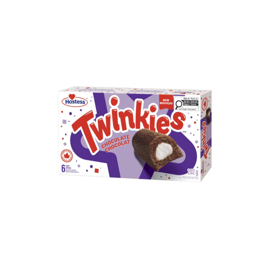 Hostess Chocolate Twinkies 6-Pack (202g) - Canada