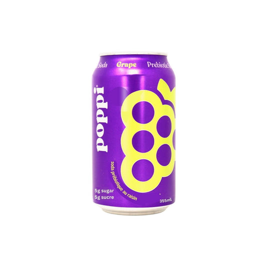 Poppi Prebiotic Soda Grape (355ml) - America