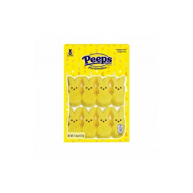 Peeps Marshmallow Bunnies Yellow 12pk (127g) - America