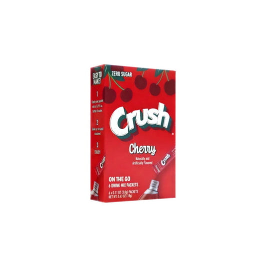 Crush On The Go Cherry Drink Mix 6-Pack (18g)- America