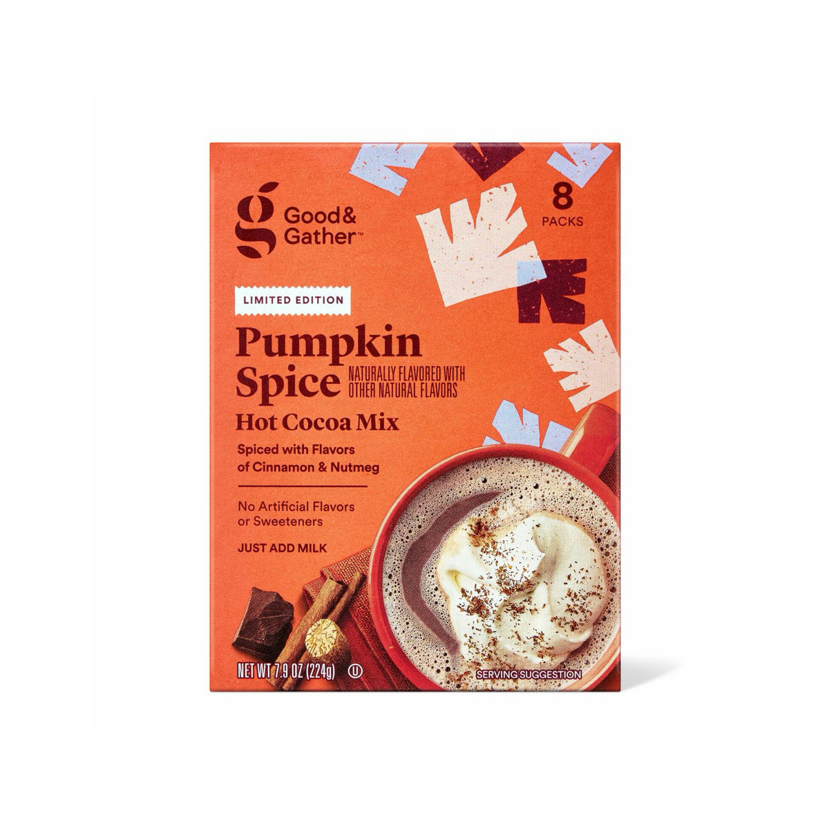 Good & Gather Limited Edition Pumpkin Spice Hot Cocoa Mix 8-Pack (224g) - America