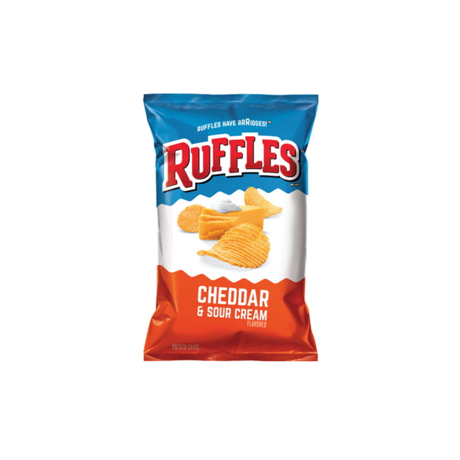 Ruffles Potato Chips Cheddar & Sour Cream (184g) - America