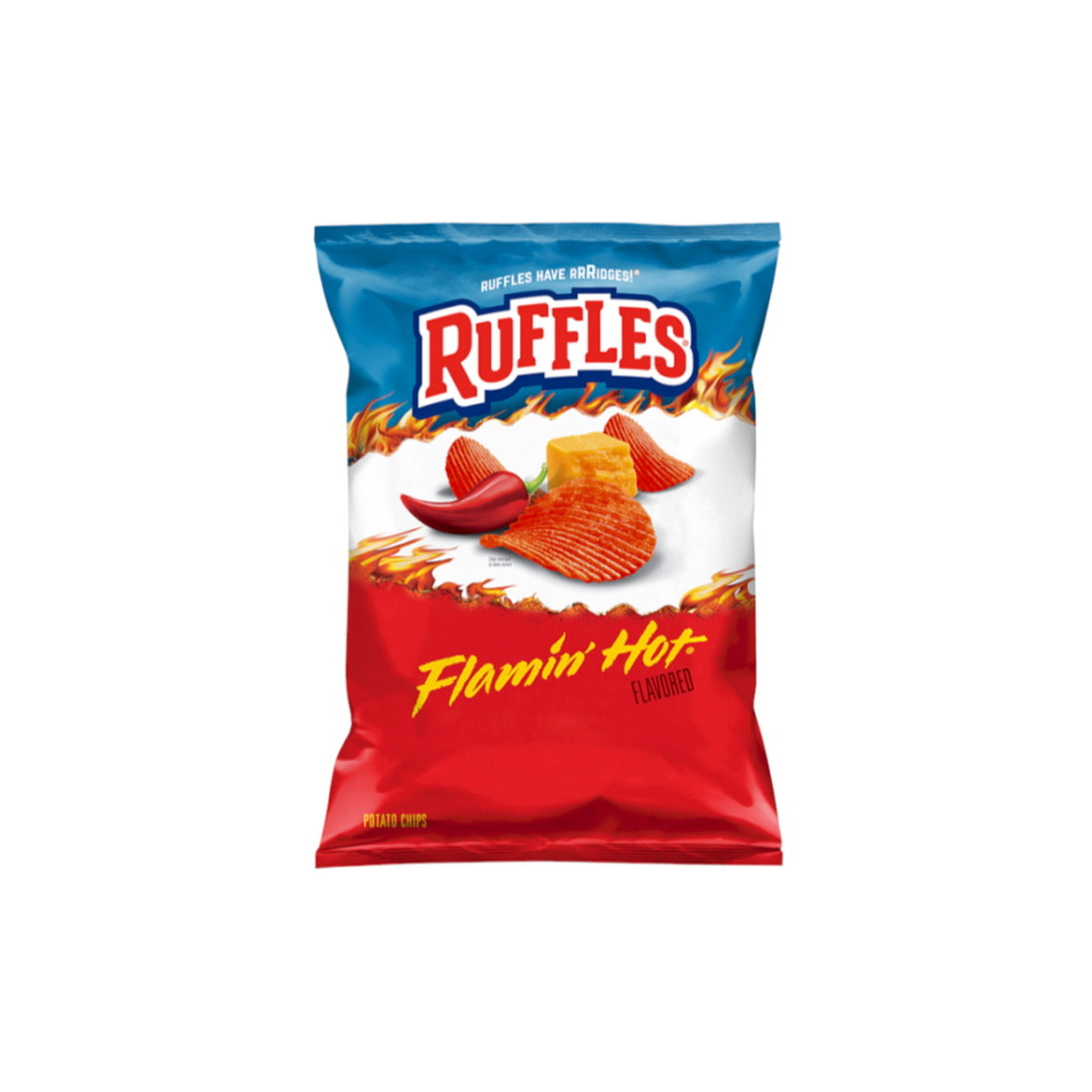 Ruffles Potato Chips Flamin’ Hot (184g) - America