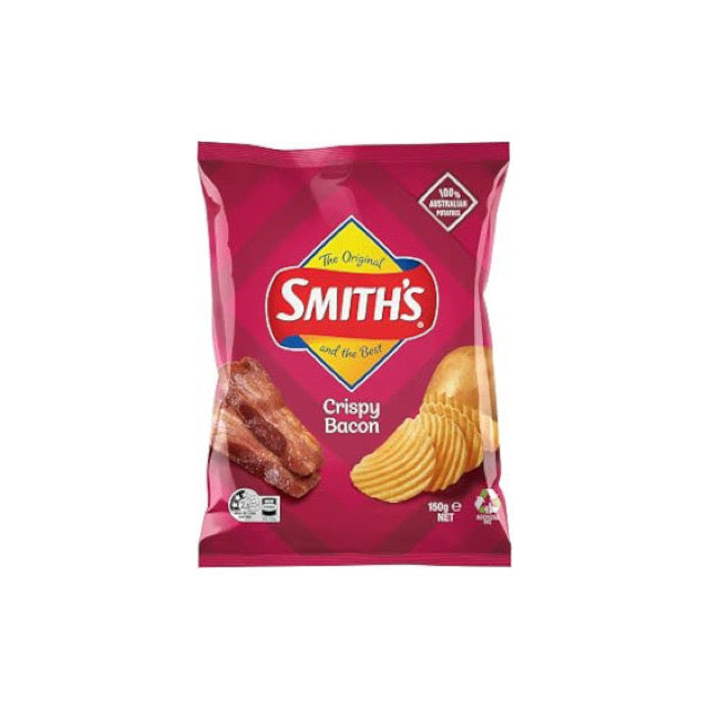 Smith’s Crinkle Cut Crispy Bacon Potato Chips (45g) - Australia