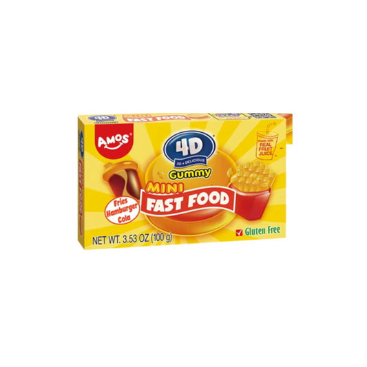 Amos 4D Fruit Gummy Mini Fast Food Theater Box (100g) - America