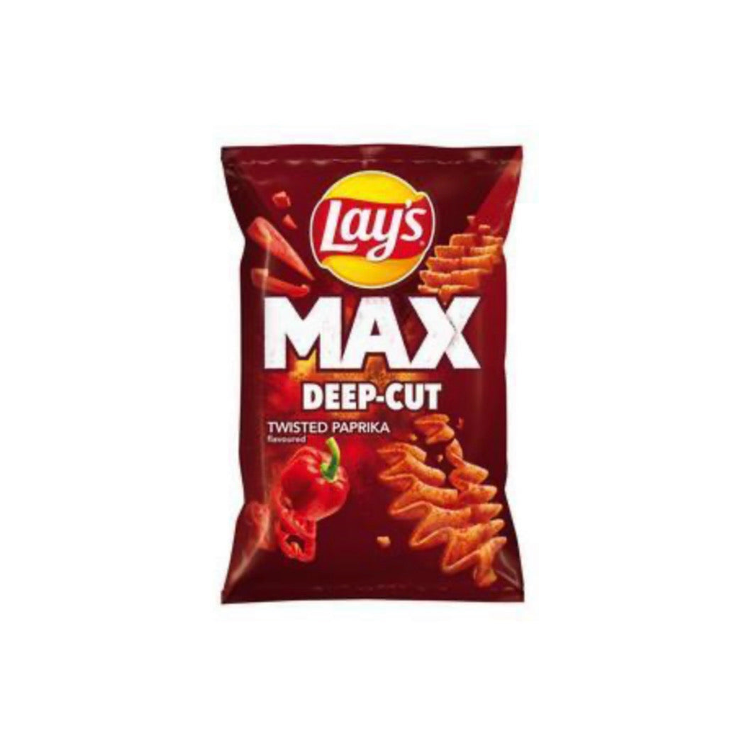 Lays Max Deep-Cut Twisted Paprika (120g) - EU