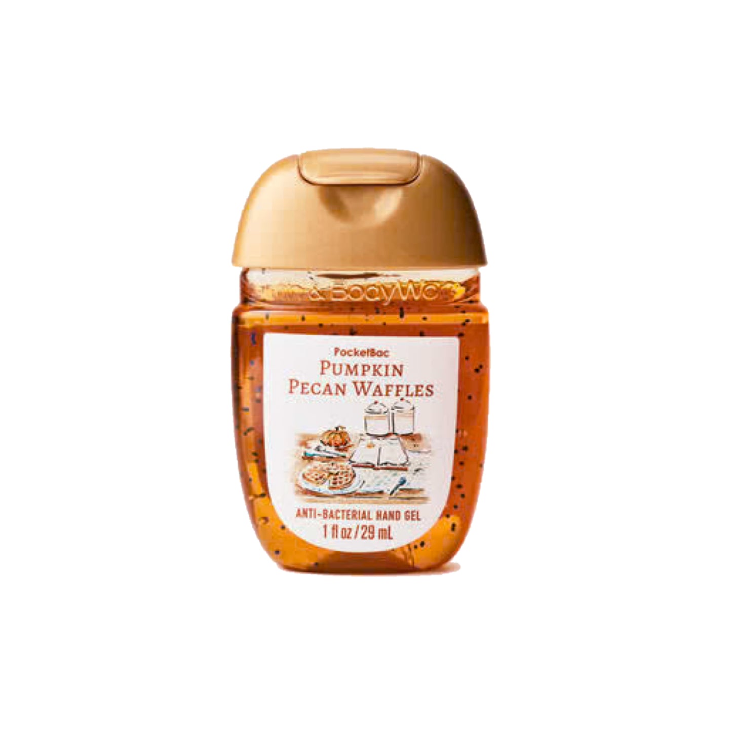 Bath and Body Works Pumpkin Pecan Waffles PocketBac Anti-Bacterial Hand Gel (29ml) - America