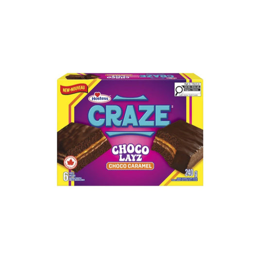 Hostess Craze Choco Layz Choco Caramel Cakes 6-Pack (240g) - Canada