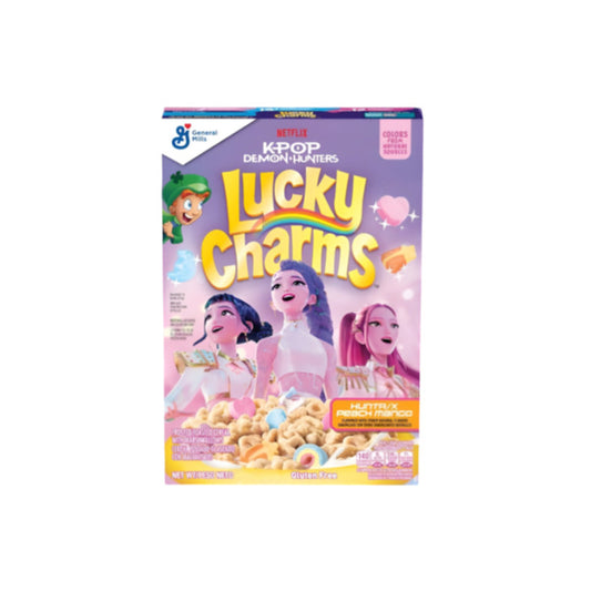 General Mills NEW Lucky Charms x K-POP Demon Hunters HUNTR/X Peach Mango Cereal (298g) - Canada