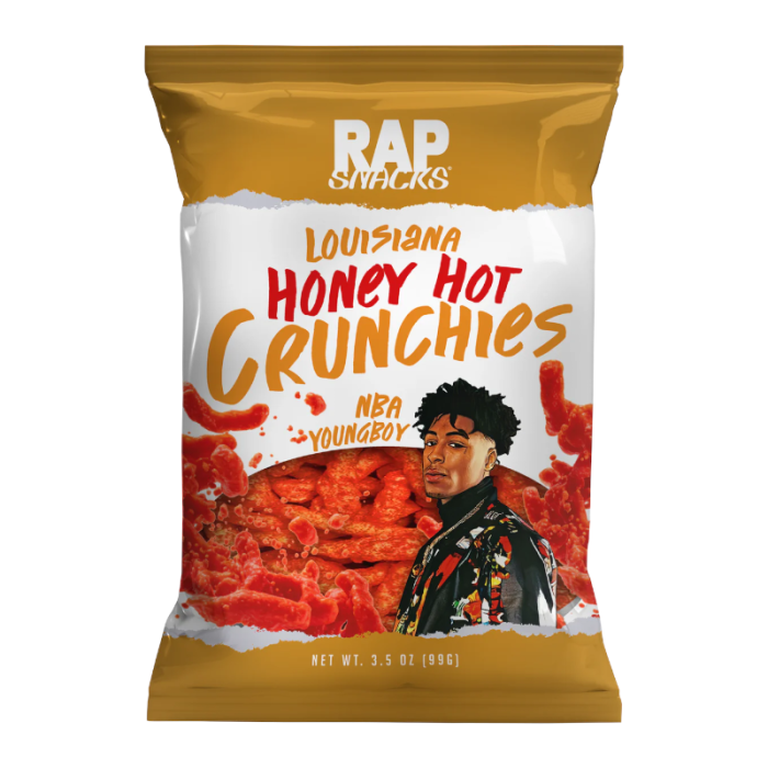 Rap Snacks NBA YoungBoy Honey Hot Crunchies (99g) -America