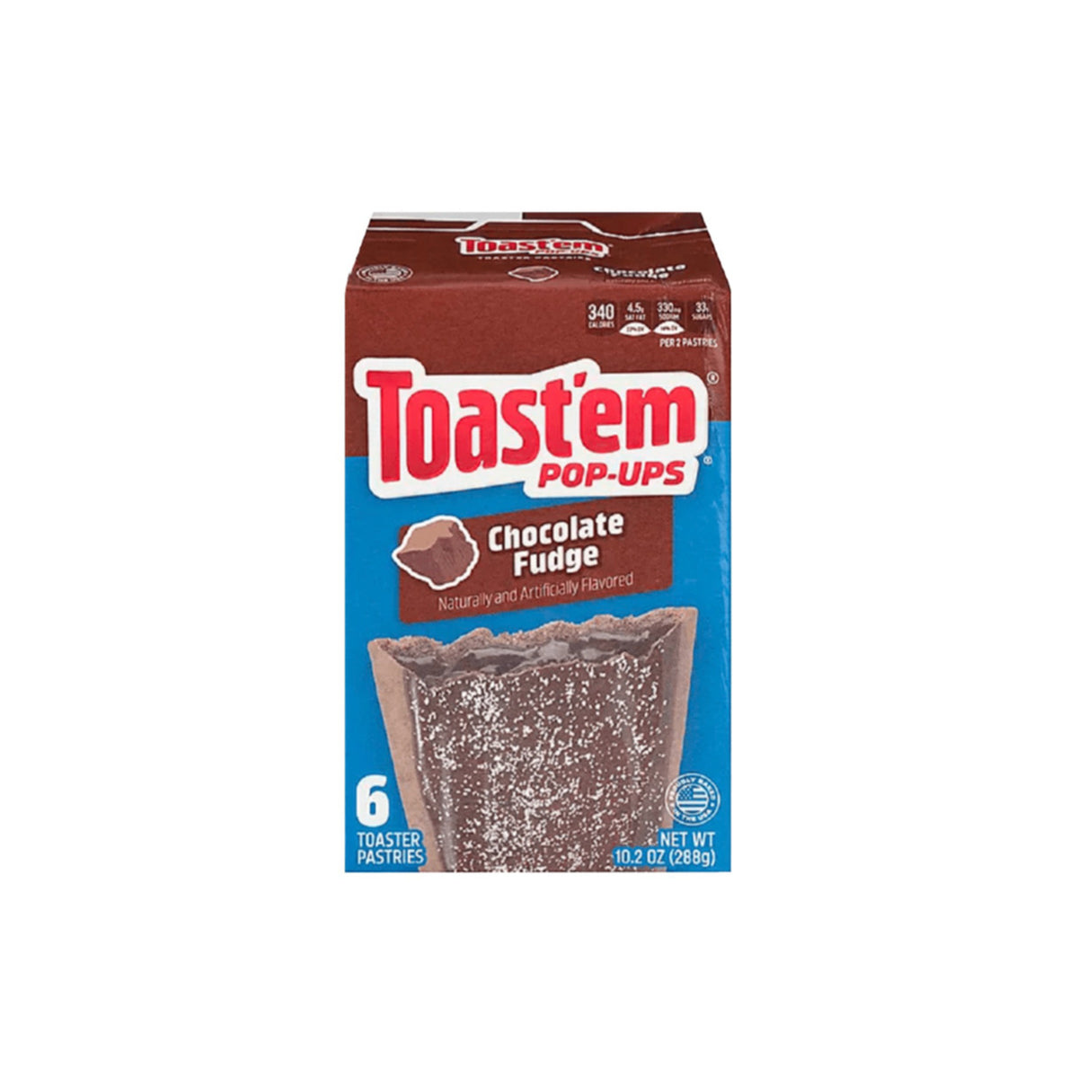 Toast’Em Pop-Ups Chocolate Fudge Toaster Pastries 6-Pack (288g) - America