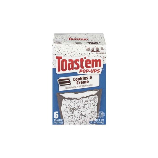 Toast’Em Pop-Ups Cookies & Crème Toaster Pastries 6-Pack (288g) - America