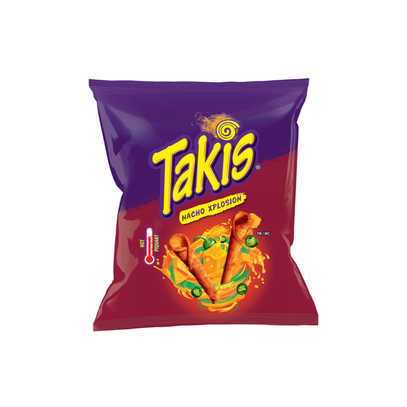 Takis Nacho Xplosion Rolled Tortilla Corn Chips (80g) - Canada