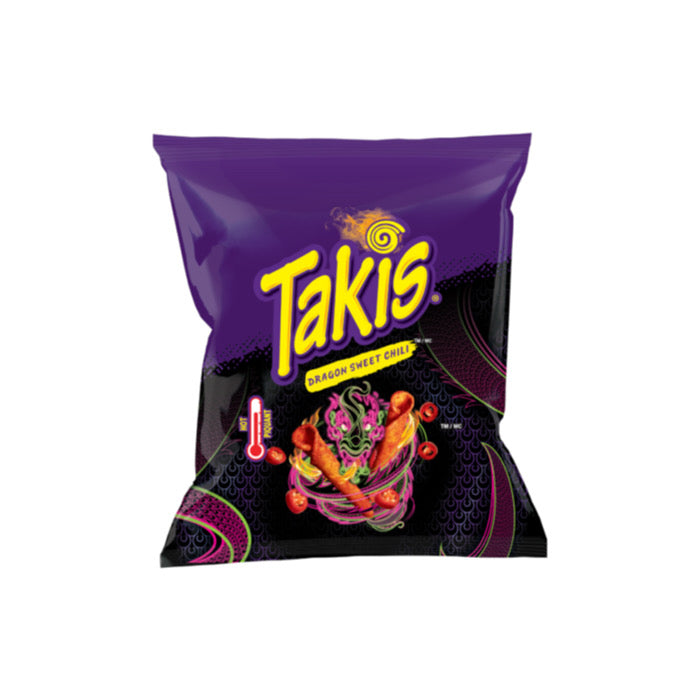 Takis Dragon Sweet Chili Rolled Tortilla Corn Chips (80g) - Canada