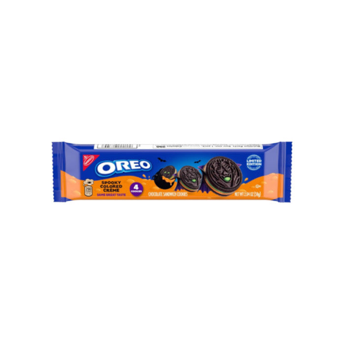 Oreo Halloween Spooky Creme Chocolate Sandwich Cookies 4-Pack (58g) - America