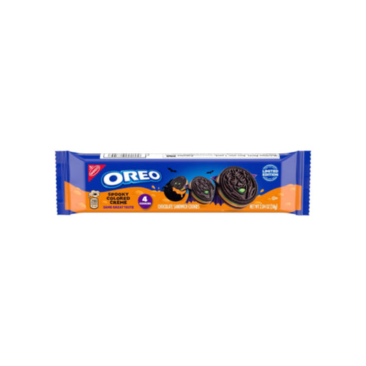 Oreo Halloween Spooky Creme Chocolate Sandwich Cookies 4-Pack (58g) - America