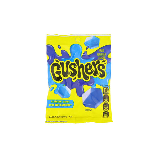 Gushers Blueberry Grape & Sour Blue Raspberry Peg Bag (120g) - America