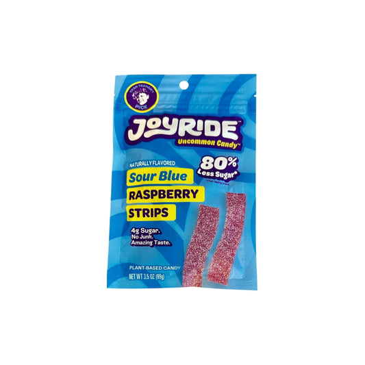 Joyride Sour Blue Raspberry Strips Peg Bag (99g) - America